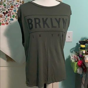 BRKLYN New York Tank Top Olive Green